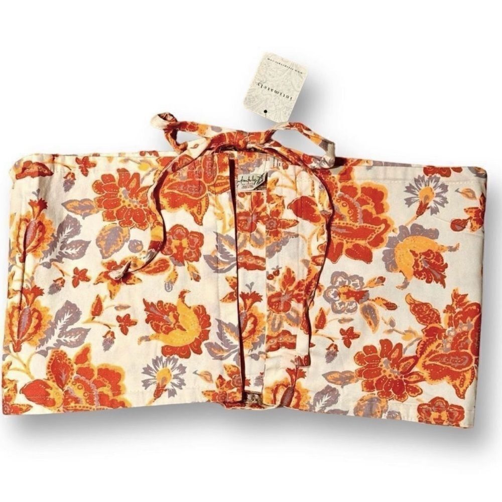 🔴2 for 40🔴Free People Intimately bandeau convertible floral orange purple S. - Picture 7 of 15